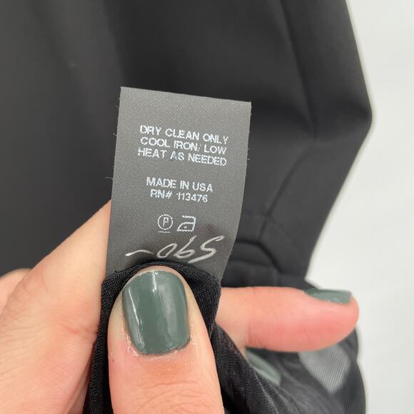 NWT Yigal Azrouel Black Mesh Stretch Pencil Skirt // 4 - Picture 10 of 12